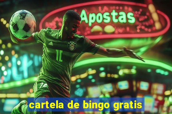 cartela de bingo gratis