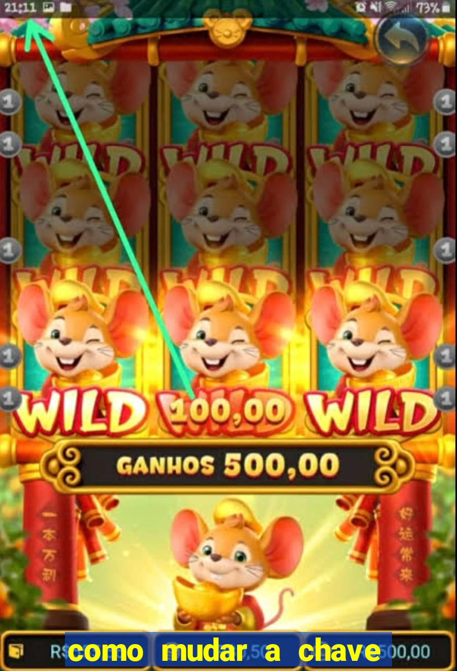 como mudar a chave pix do jogo fortune tiger