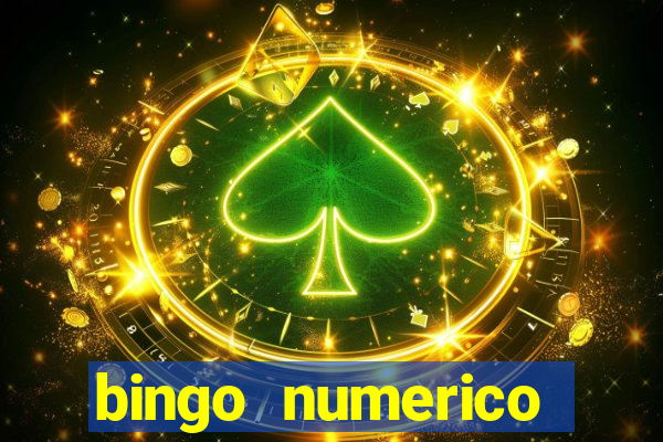 bingo numerico educa??o infantil