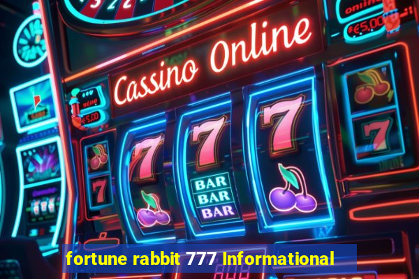 fortune rabbit 777 Informational