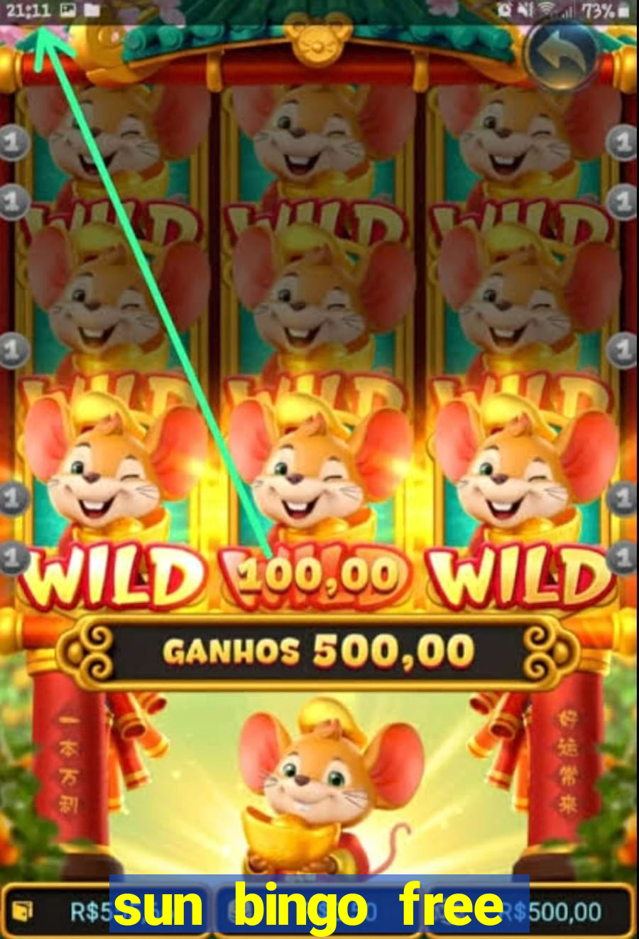 sun bingo free spins code