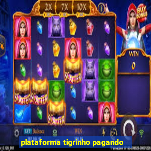 plataforma tigrinho pagando