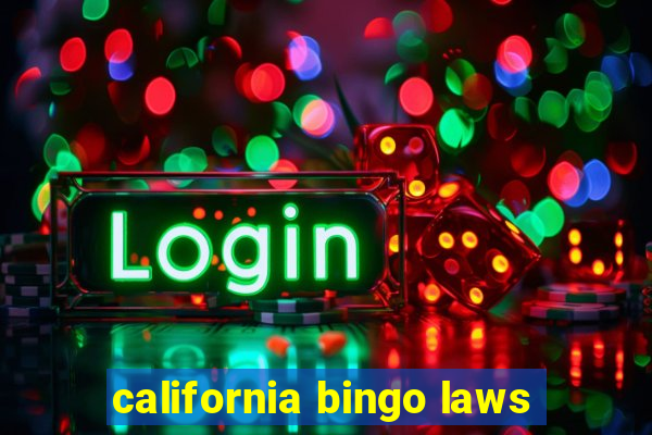 california bingo laws