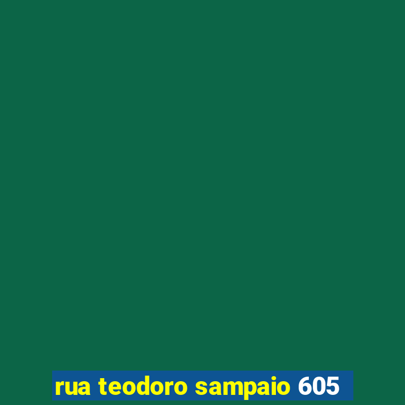 rua teodoro sampaio 605