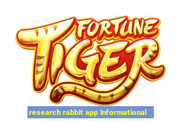 research rabbit app Informational