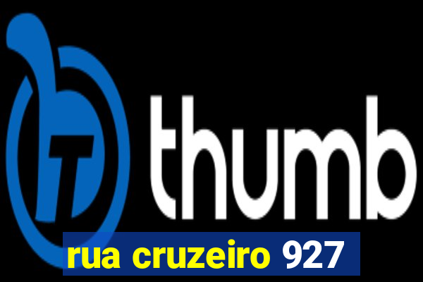 rua cruzeiro 927