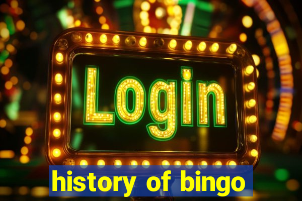 history of bingo