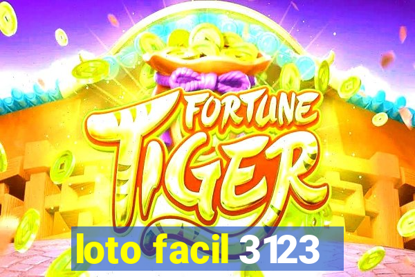 loto facil 3123