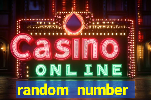 random number generator slot machine