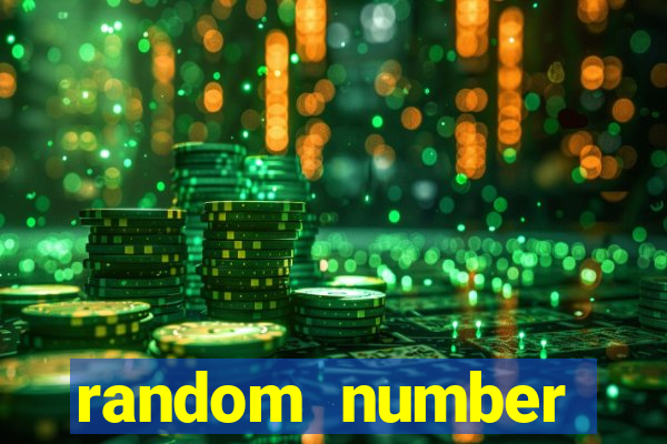 random number generator slot machine