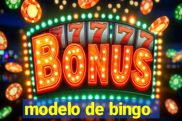 modelo de bingo