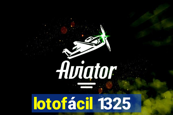 lotofácil 1325