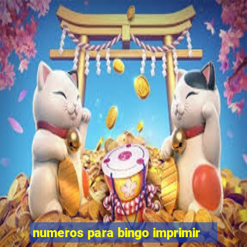 numeros para bingo imprimir