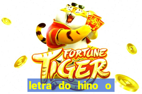 letra do hino o vento balançou