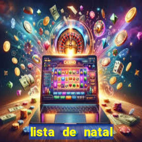 lista de natal para imprimir