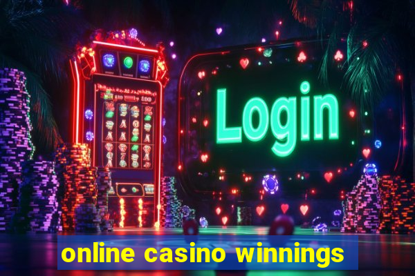 online casino winnings