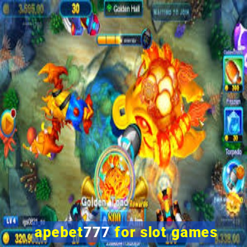 apebet777 for slot games