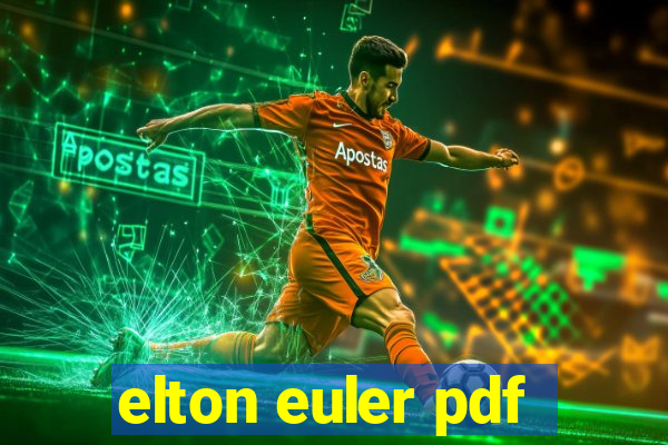 elton euler pdf