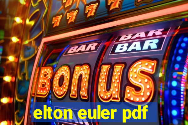 elton euler pdf