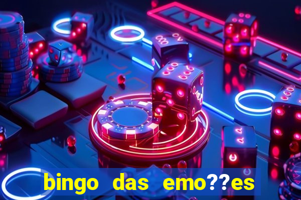 bingo das emo??es com palavras