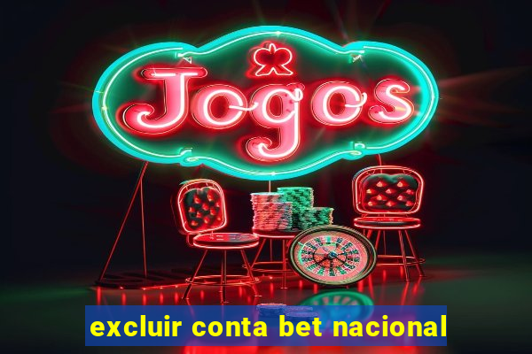 excluir conta bet nacional