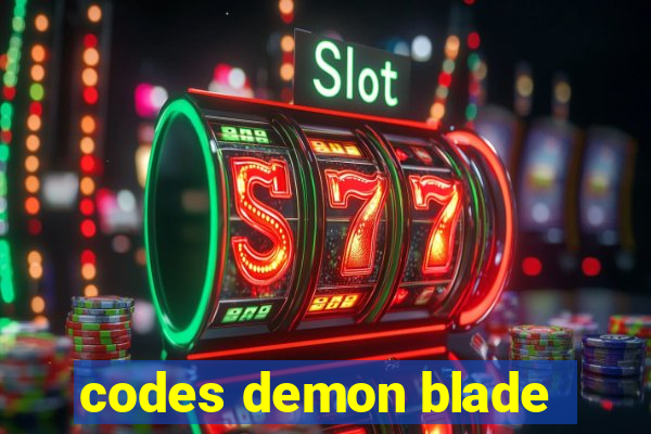 codes demon blade