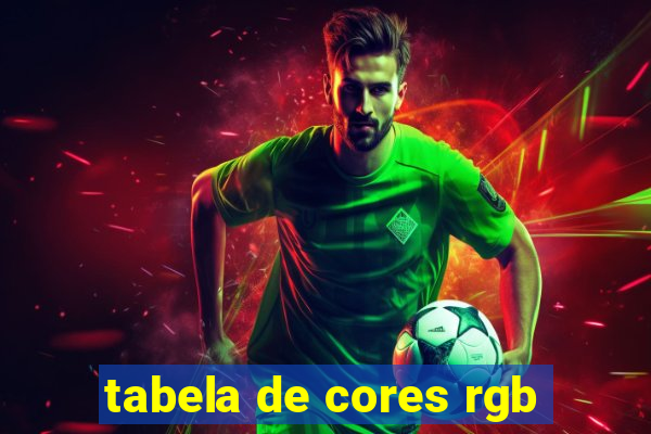 tabela de cores rgb