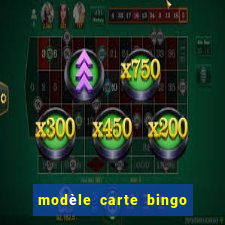 modèle carte bingo quarantaine gratuit