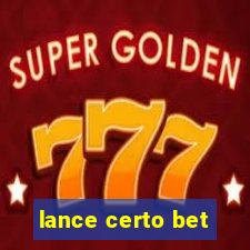 lance certo bet