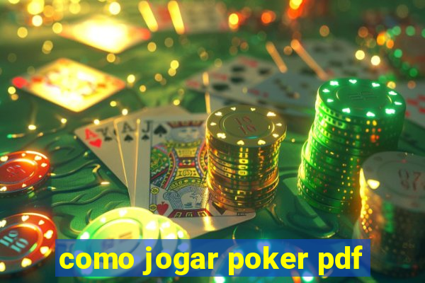 como jogar poker pdf