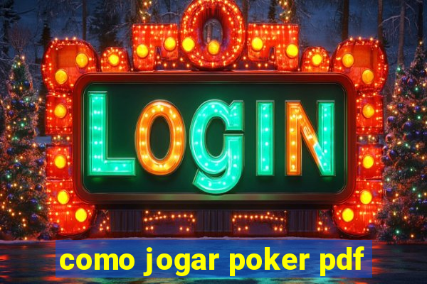 como jogar poker pdf