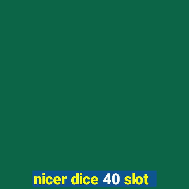 nicer dice 40 slot