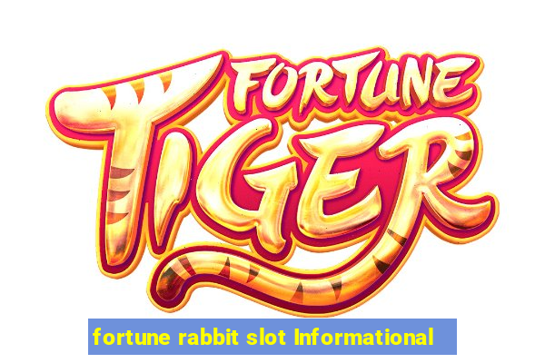 fortune rabbit slot Informational