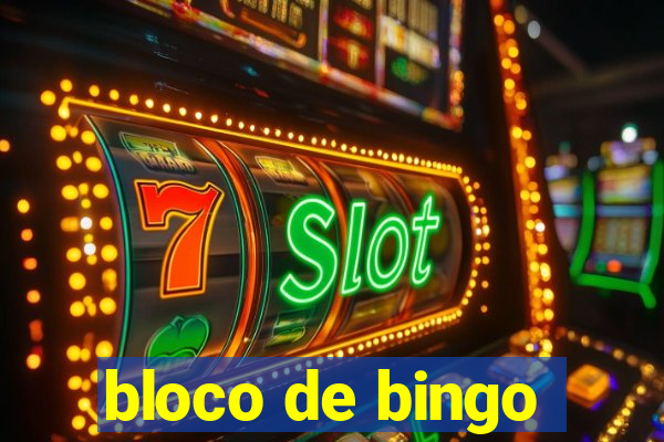 bloco de bingo