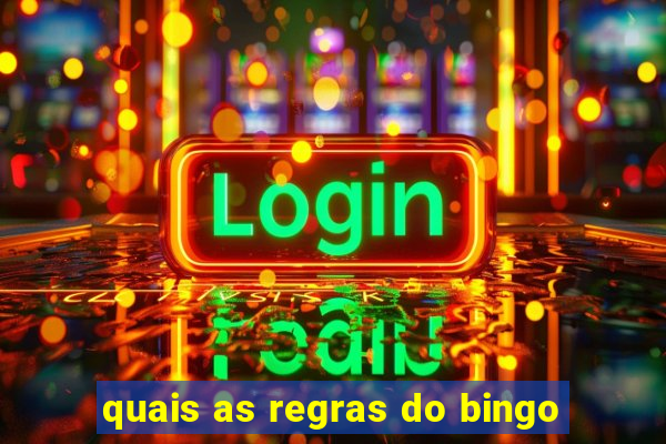 quais as regras do bingo