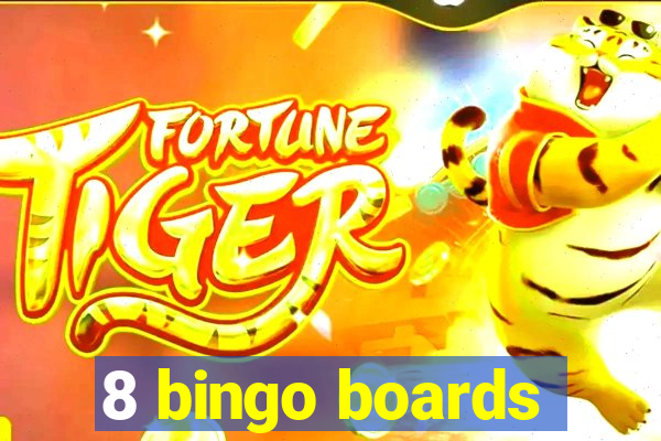 8 bingo boards