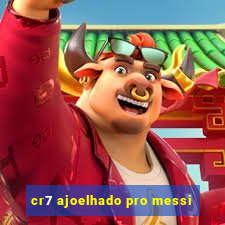 cr7 ajoelhado pro messi