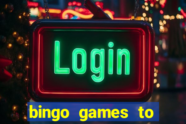 bingo games to play at home