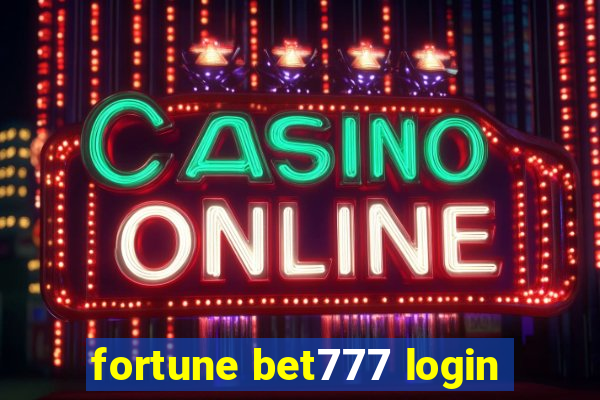 fortune bet777 login