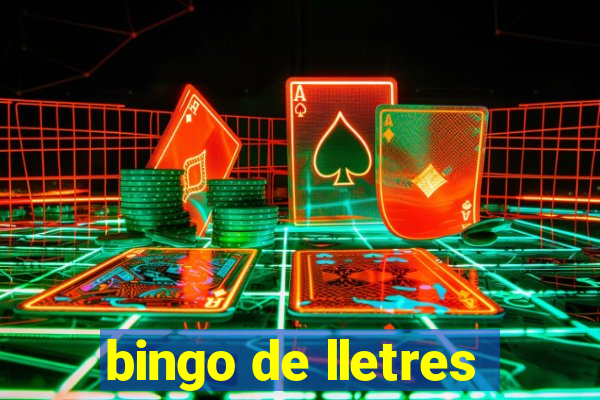 bingo de lletres