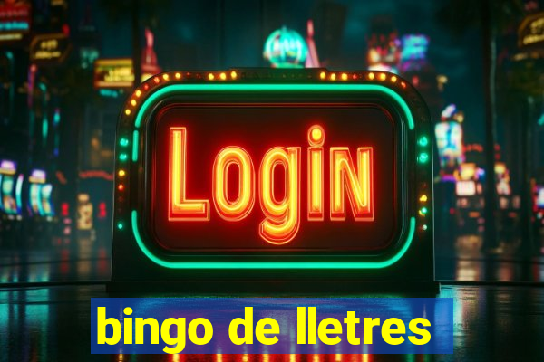 bingo de lletres