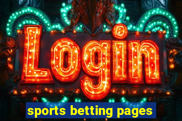 sports betting pages