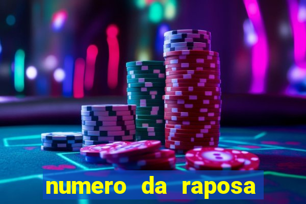 numero da raposa jogo do bicho