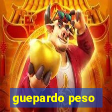 guepardo peso