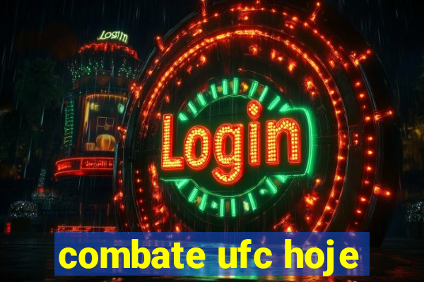 combate ufc hoje