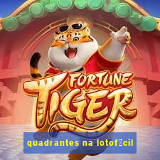 quadrantes na lotof谩cil