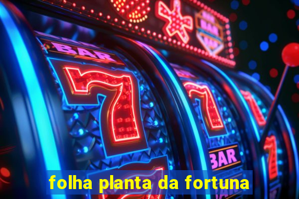 folha planta da fortuna