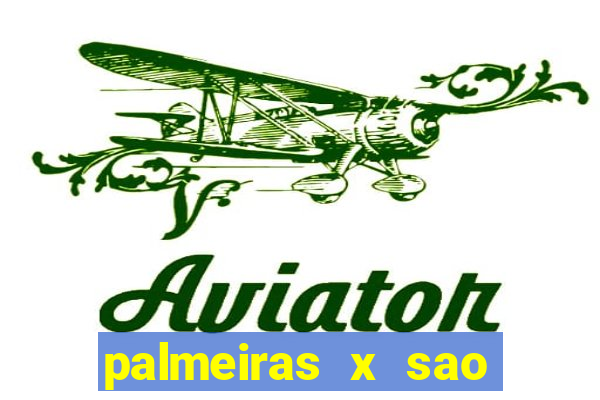 palmeiras x sao paulo palpite