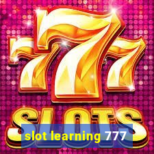 slot learning 777