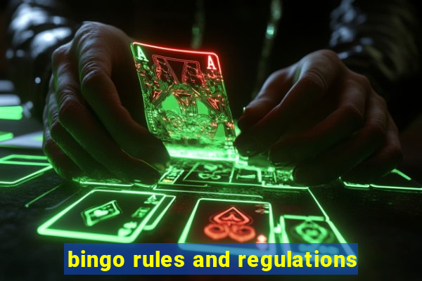 bingo rules and regulations